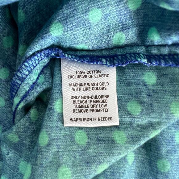 Girls Tucker + Tate Blue Polka Dot Corduroy Shirt Size 5 - Picture 4 of 6